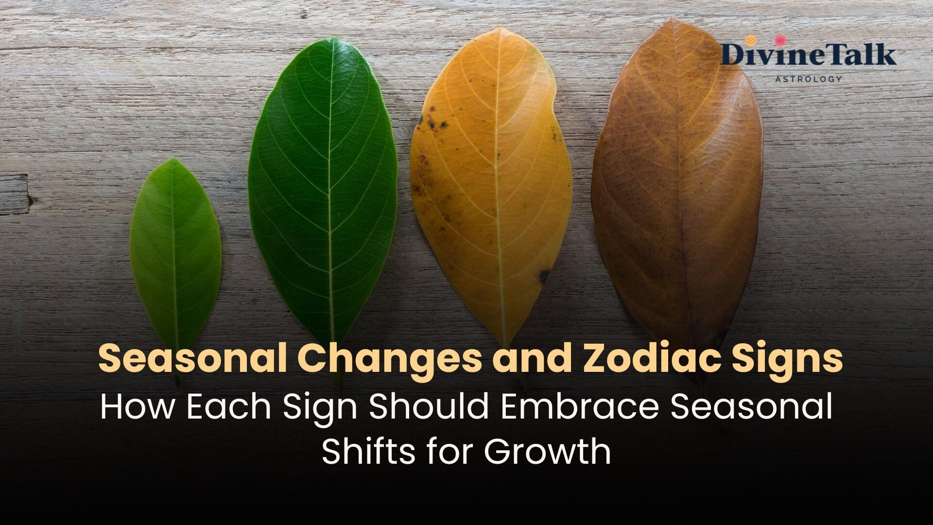 Seasonal Changes and Zodiac Signs: How Each Sign Should Embrace Seasonal Shifts for Growth