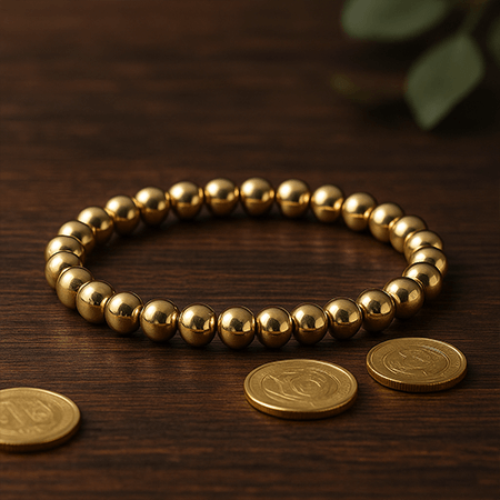 Natural Golden Pyrite Bracelet