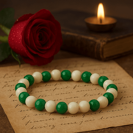 Natural Green Aventurine with Tulsi Bracelet