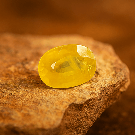 Ceylon Yellow Sapphire (Pukhraj) - 3.5 Ratti
