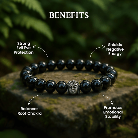 Natural Black Tourmaline Bracelet