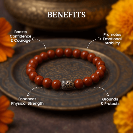 Natural Red Jasper Bracelet