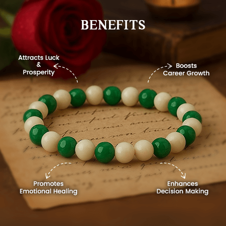 Natural Green Aventurine with Tulsi Bracelet